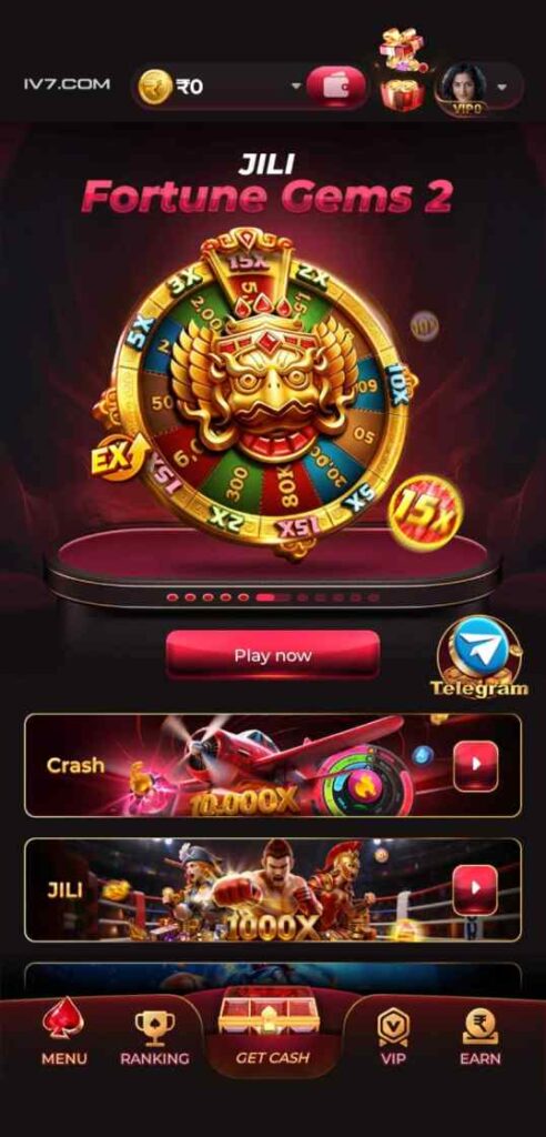 IV7 Game mobile application screenshot on Android smartphone