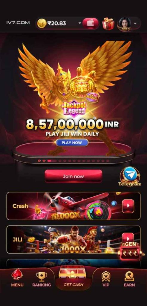 IV7 Game main interface and gaming features
